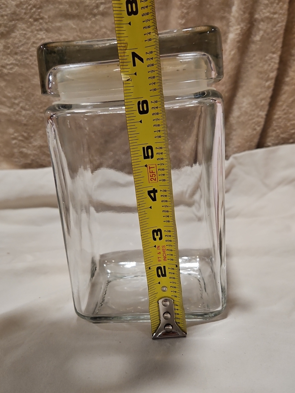 Clear Glass Storage Jar with Lid - Home Accents